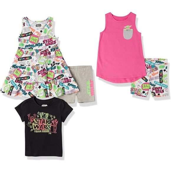 Amazon Essentials Other - 5 Pc Bundle Sz Med Girls Amazon Essentials Disney Star Wars‎